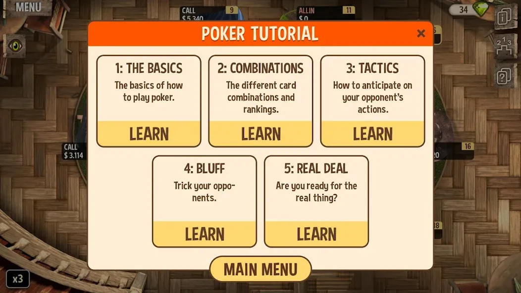 Learn Poker - How to Play  [МОД Mega Pack] Screenshot 3