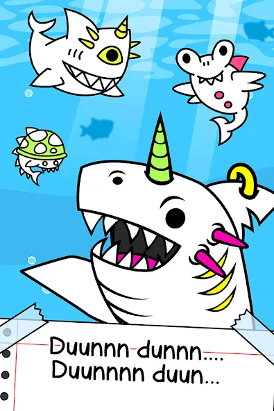Shark Evolution: Idle Game (Шарк Эволюшн)  [МОД Unlimited Money] Screenshot 1