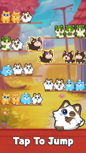 Cat Sort Puzzle: Cute Pet Game  [МОД Меню] Screenshot 2