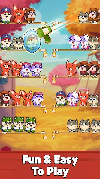 Cat Sort Puzzle: Cute Pet Game  [МОД Меню] Screenshot 4