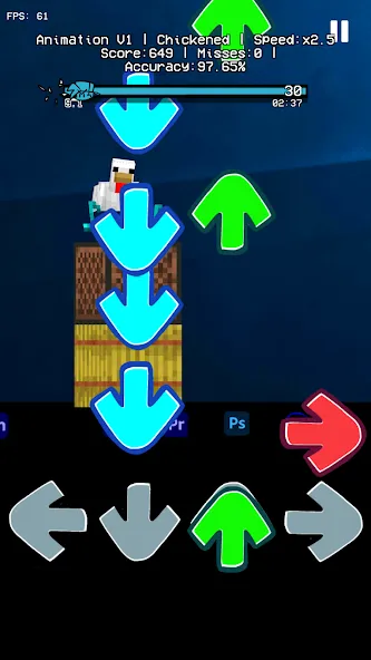 Beat Fight Stickman Full Week (Анимация 1 Полный Мод)  [МОД Много монет] Screenshot 1