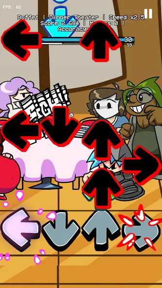 GF Buffet Night Burstin Mod (ФНФ Буфет Найт Берстин Мод)  [МОД Unlocked] Screenshot 2