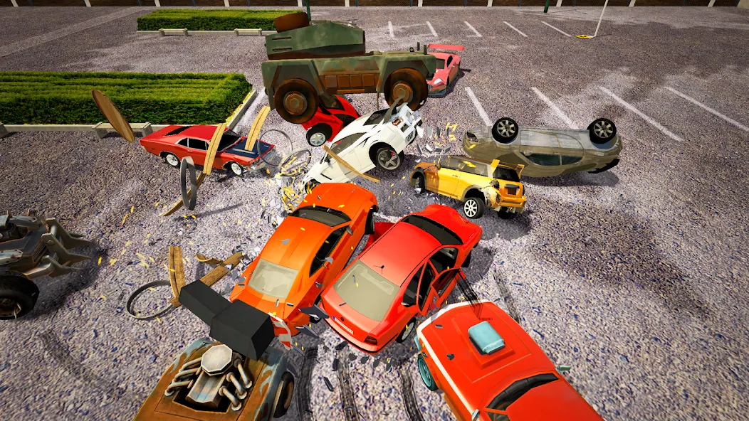 Demolition Derby Mad Car Crash (Дерби Деструкция Симулятор)  [МОД Много монет] Screenshot 4