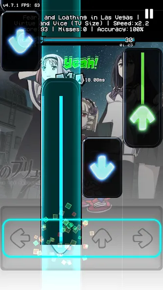 OsuAnime Bling Bang Bang Born (Уии Фанкин Етелед ФНФ Мод)  [МОД Unlocked] Screenshot 5