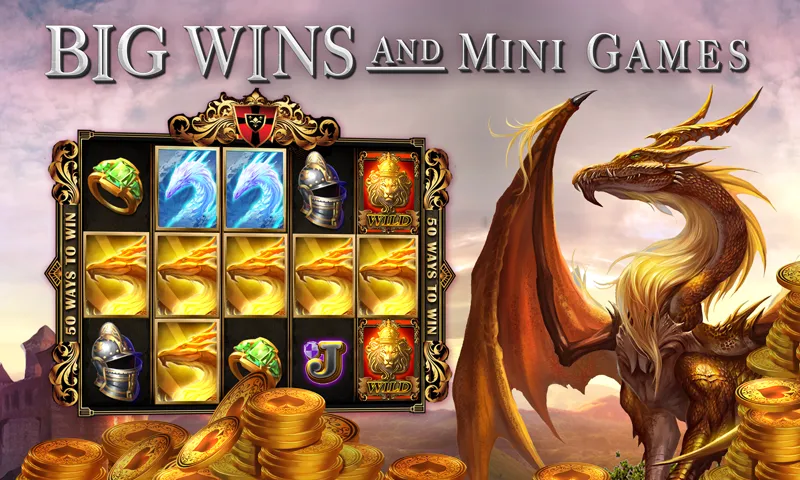 Slots Dragon Machine (Трон драконов слоты)  [МОД Много денег] Screenshot 1
