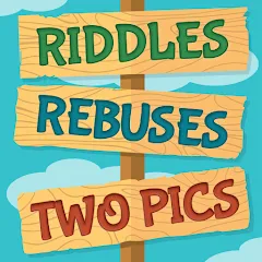 Взломанная Riddles, Rebuses and Two Pics  [МОД Mega Pack] - стабильная версия apk на Андроид