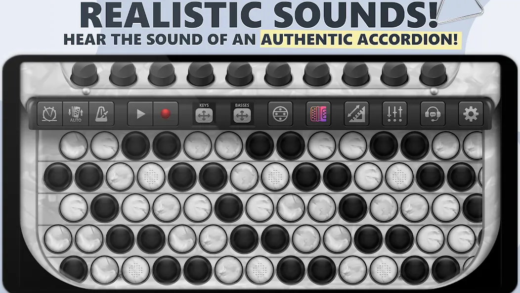 Accordion Chromatic Button (Аккордеон с хроматическими кнопками)  [МОД Unlocked] Screenshot 1