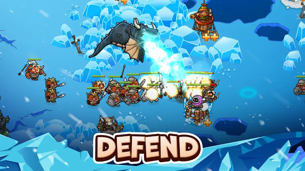 Crazy Defense Heroes - TD Game (Крейзи Дефенс Хероес)  [МОД Много монет] Screenshot 1