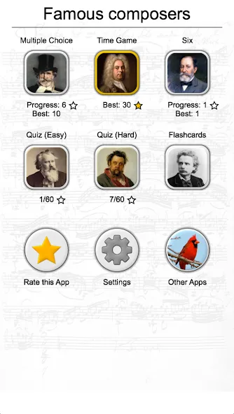 Famous Composers Portrait Quiz  [МОД Много монет] Screenshot 3