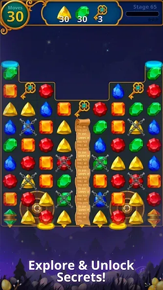 Jewels Magic: Mystery Match3 (Джуэлс Мэджик)  [МОД Menu] Screenshot 3