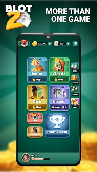 Blot 2 - Classic Belote (Блот 2)  [МОД Бесконечные монеты] Screenshot 2