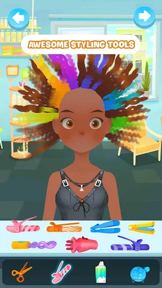 Hair salon games : Hairdresser  [МОД Бесконечные монеты] Screenshot 2