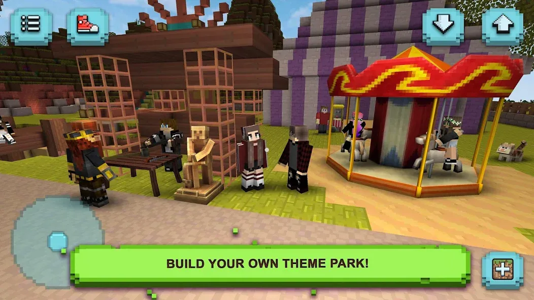Theme Park Craft: Build & Ride  [МОД Все открыто] Screenshot 2