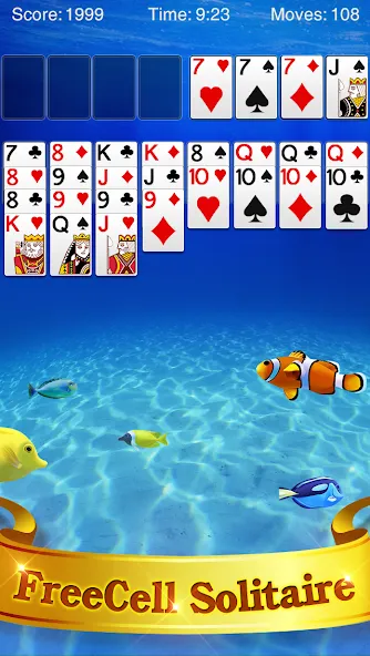 FreeCell Solitaire  [МОД Unlocked] Screenshot 1