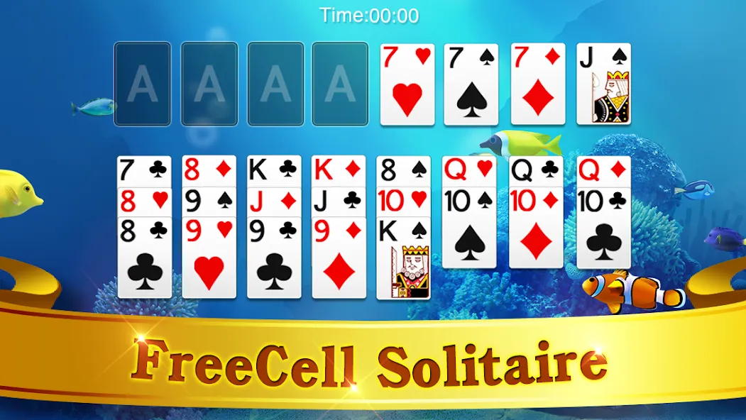 FreeCell Solitaire  [МОД Unlocked] Screenshot 5