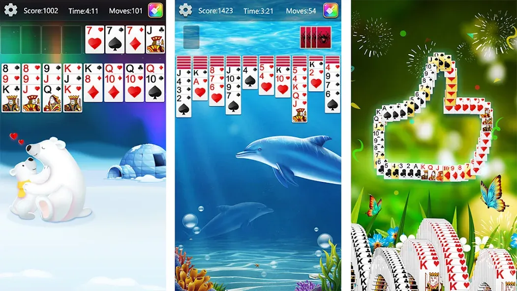 Solitaire Collection Fun (Солитер Коллекция Фан)  [МОД Бесконечные деньги] Screenshot 2