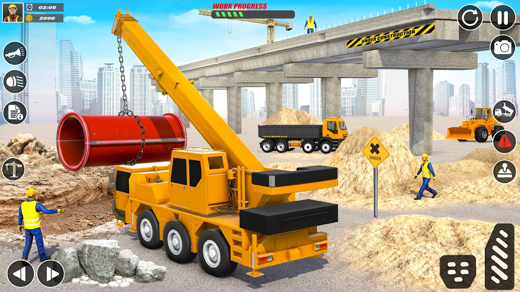 City Builder Construction Sim (Сити Билдер Констракшн Сим)  [МОД Меню] Screenshot 3