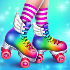 Взломанная Roller Skating Girls  [МОД Все открыто] - стабильная версия apk на Андроид