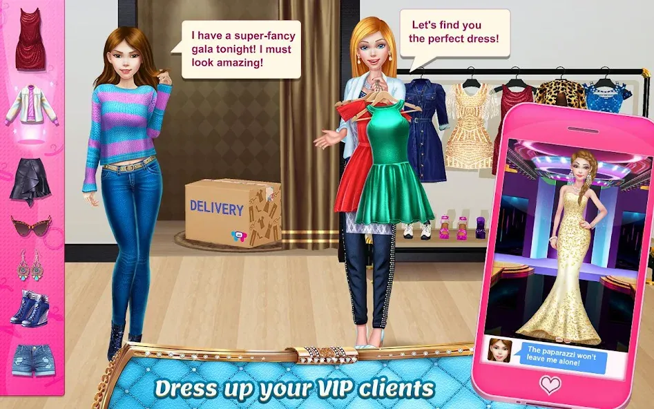 Stylist Girl: Make Me Fabulous  [МОД Unlocked] Screenshot 2