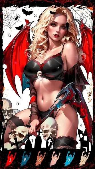 Death Park Coloring Games (Дэт Парк игры раскраски)  [МОД Много денег] Screenshot 4