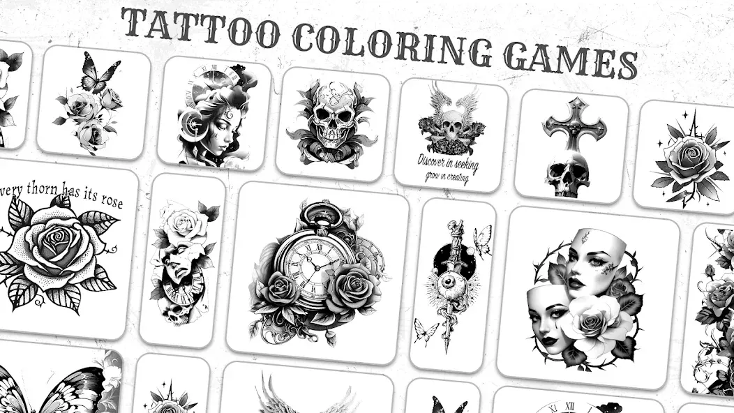 Tattoo Coloring games  [МОД Бесконечные монеты] Screenshot 4