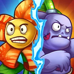 Взломанная Zombie Defense - Plants War (Зомби Дефенс)  [МОД Много монет] - последняя версия apk на Андроид