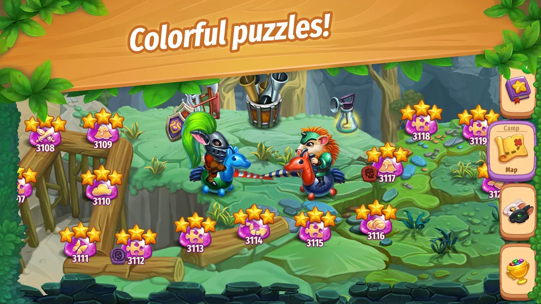 Strongblade: Match 3 Game (Стронгблейд)  [МОД Бесконечные деньги] Screenshot 4
