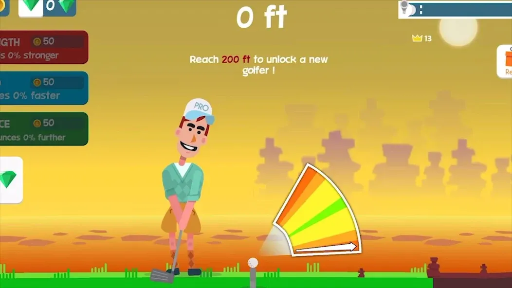 Golf Orbit: Oneshot Golf Games  [МОД Бесконечные деньги] Screenshot 1