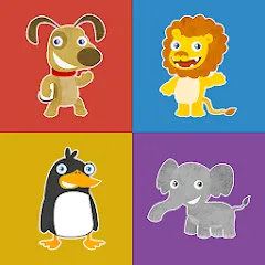 Взлом Animals memory game for kids  [МОД Unlimited Money] - полная версия apk на Андроид