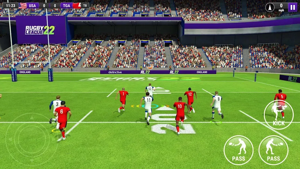 Rugby League 22 (Рубиги Лига 22)  [МОД Бесконечные деньги] Screenshot 1