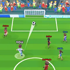 Взломанная Soccer Battle -  PvP Football  [МОД Меню] - стабильная версия apk на Андроид
