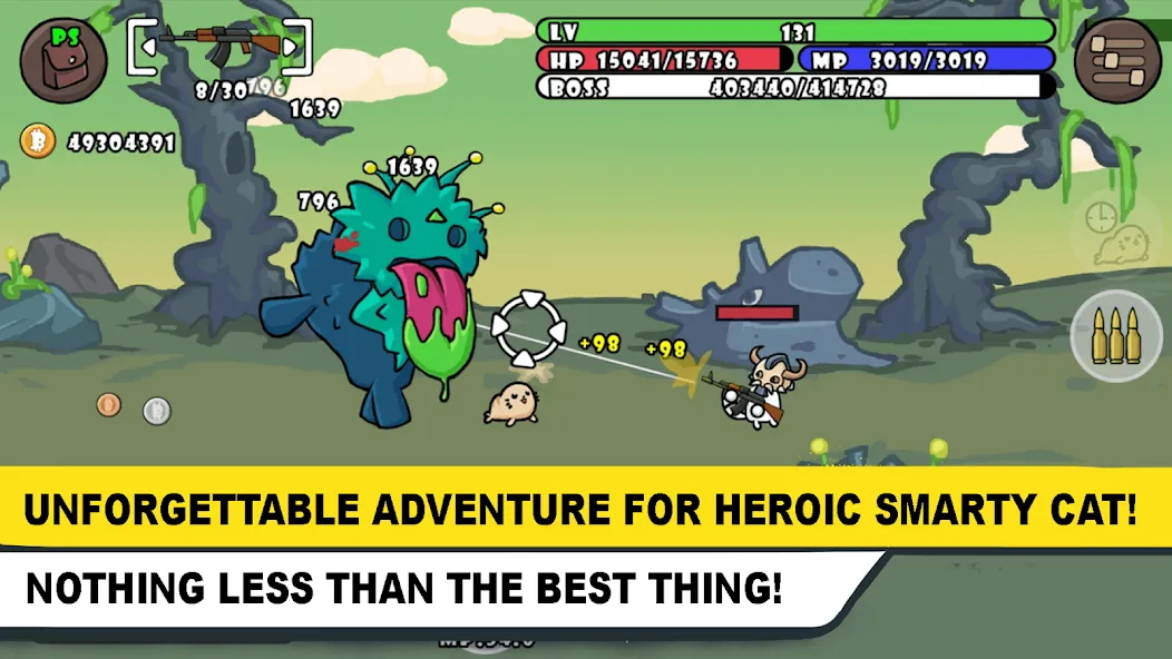 Stickman Cat Gun offline games  [МОД Меню] Screenshot 4