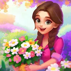 Скачать взломанную Dream Flower Dressup  [МОД Unlocked] - полная версия apk на Андроид