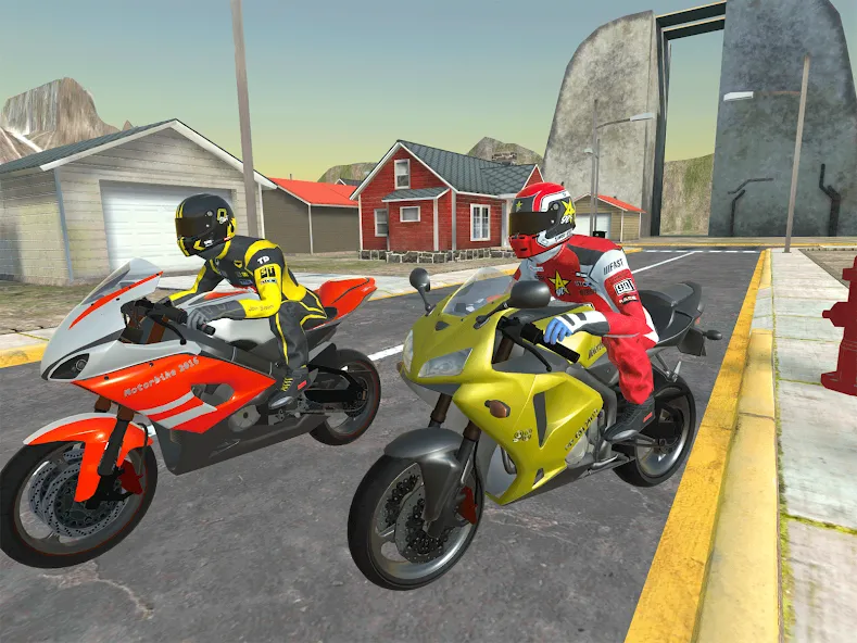Moto bike Driving: Mega Ramp  [МОД Меню] Screenshot 2