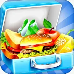 Взломанная Lunch Box cooking Games 2023 (ШКОЛЬНЫЙ ОБЕД ПРИГОТОВЛЕНИЕ ПИЩИ Создание поваров)  [МОД Unlocked] - стабильная версия apk на Андроид
