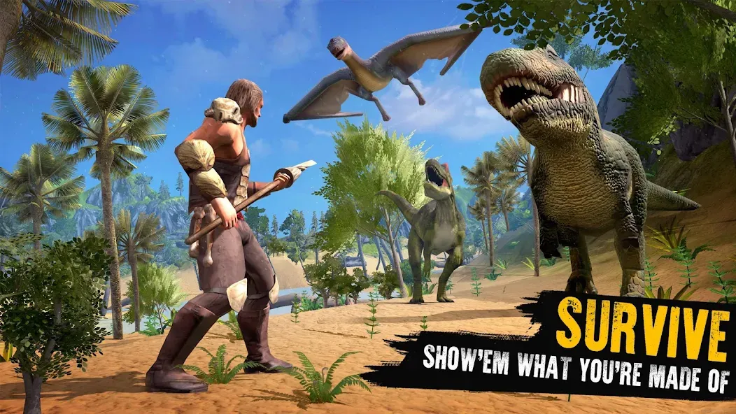 Jurassic Survival Island (Джурастик Сурвайвал Айленд)  [МОД Mega Pack] Screenshot 1