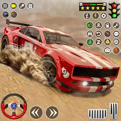 Скачать взломанную Real Rally Drift & Rally Race (Риал Ралли)  [МОД Много денег] - полная версия apk на Андроид