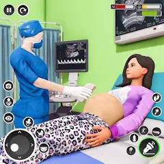 Скачать взломанную Pregnant Mom Simulator Games  [МОД Unlimited Money] - стабильная версия apk на Андроид