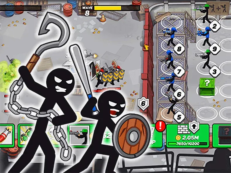 Stickman Defenders: Stick War  [МОД Unlimited Money] Screenshot 3