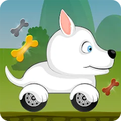 Скачать взломанную Racing games for kids - Dogs  [МОД Много денег] - полная версия apk на Андроид