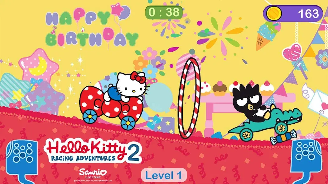 Hello Kitty games - car game  [МОД Unlocked] Screenshot 1