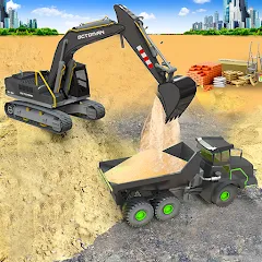 Взлом Sand Excavator Simulator Games  [МОД Бесконечные монеты] - полная версия apk на Андроид