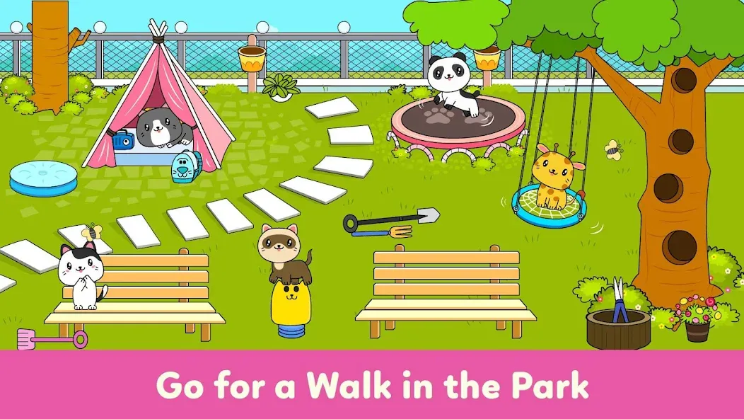 Tizi Town - My Pet Daycare  [МОД Бесконечные монеты] Screenshot 5