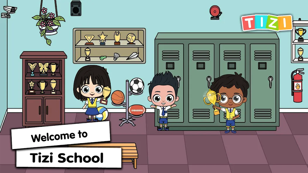 Tizi Town - My School Games  [МОД Бесконечные монеты] Screenshot 1