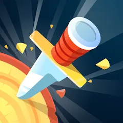 Взлом Knife Hit (На русский язык   переводится как Удар ножом)  [МОД Menu] - полная версия apk на Андроид