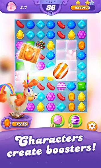 Candy Crush Friends Saga (Кенди Краш Френдс Сага)  [МОД Mega Pack] Screenshot 3