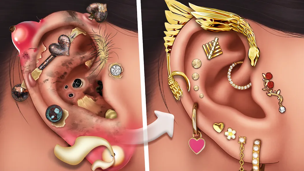Ear Salon ASMR Ear Wax& Tattoo (АСМР)  [МОД Mega Pack] Screenshot 5