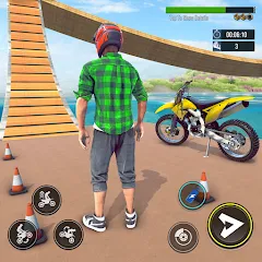 Скачать взломанную Bike Stunt : Motorcycle Game  [МОД Много денег] - последняя версия apk на Андроид