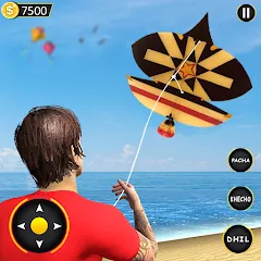 Взломанная Kite Basant: Kite Flying Games  [МОД Меню] - последняя версия apk на Андроид