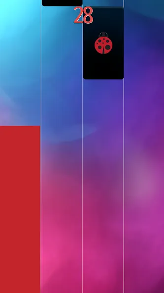 Piano Noir Ladybug Tiles 2 (Пианино Нуар Картинки С кожанкой Жук 2)  [МОД Все открыто] Screenshot 4